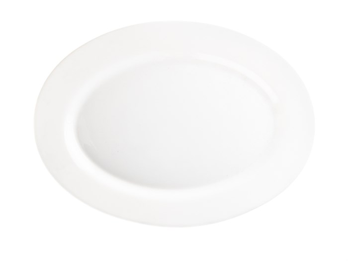 Блюдо, стеклокерамика, d=35,5 см, овальное, белье 101863