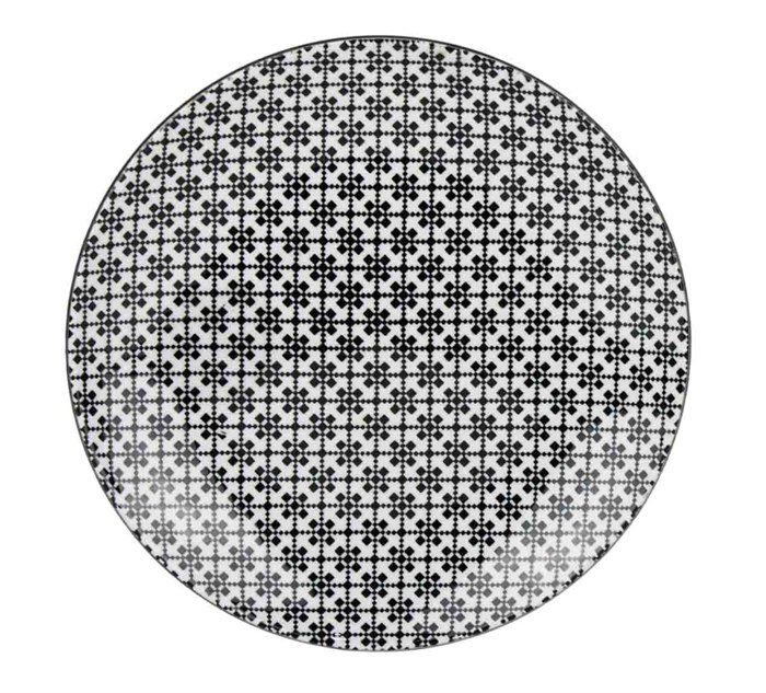Тарелка плоская круглая d= 19, h= 2 см, фарфор 102411