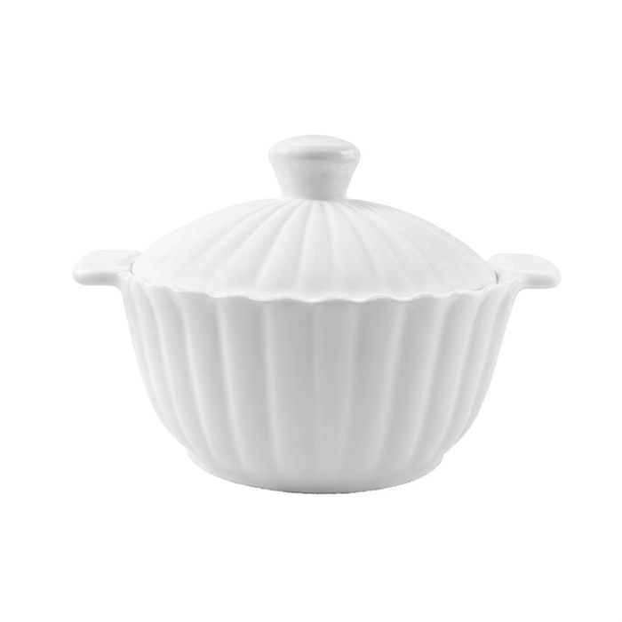 Супница с крышкой 1,0л, 17х16см, в инд.упак., фарфор 102420