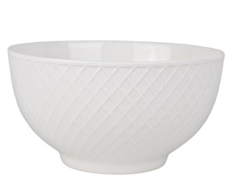 Салатник 350 мл, фарфор, d=11,5см, h= 6,5 см, круглый, белье 101630