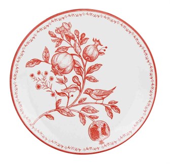 Тарелка плоская круглая d= 19, h= 2 см, фарфор 102265