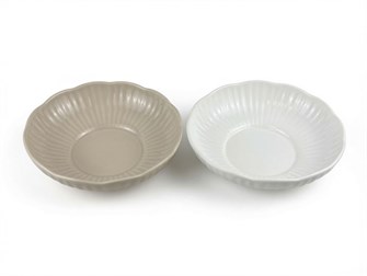 Салатник 500мл, 18,5х5см, фарфор, микс 102330