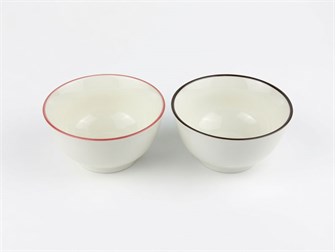 Салатник круглый 400мл, 12.5x7см, фарфор, микс 102768