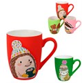 Кружка 350 мл, d=8см, h=11см, SOFT TOUCH, фарфор, в ассортименте 101383
