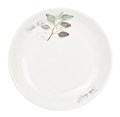 Тарелка плоская круглая d=20,5см, h=2см, форма луна, круглая, фарфор 101727