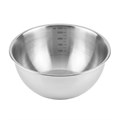 Миска 3,0 л, d=27,5см, h=11см, мерная шкала, нержавеющая сталь 101942