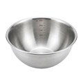 Миска 2,5 л, d=25см, h=9,5см, мерная шкала, нержавеющая сталь 102108