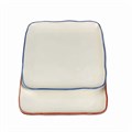 Блюдо для закусок 15х2см, фарфор, микс 102363