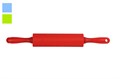 Скалка 41см, силикон, ручки пластик, в ассортименте 100466