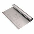 Шпатель-скребок для теста 20*12*2,3см, нержавеющая сталь 100855